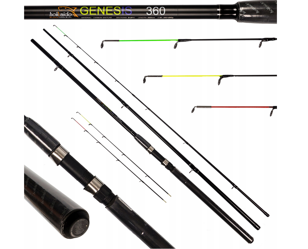 Hokkaido Prut Genesis Feeder 360cm 100g MIX CARBON / W11062