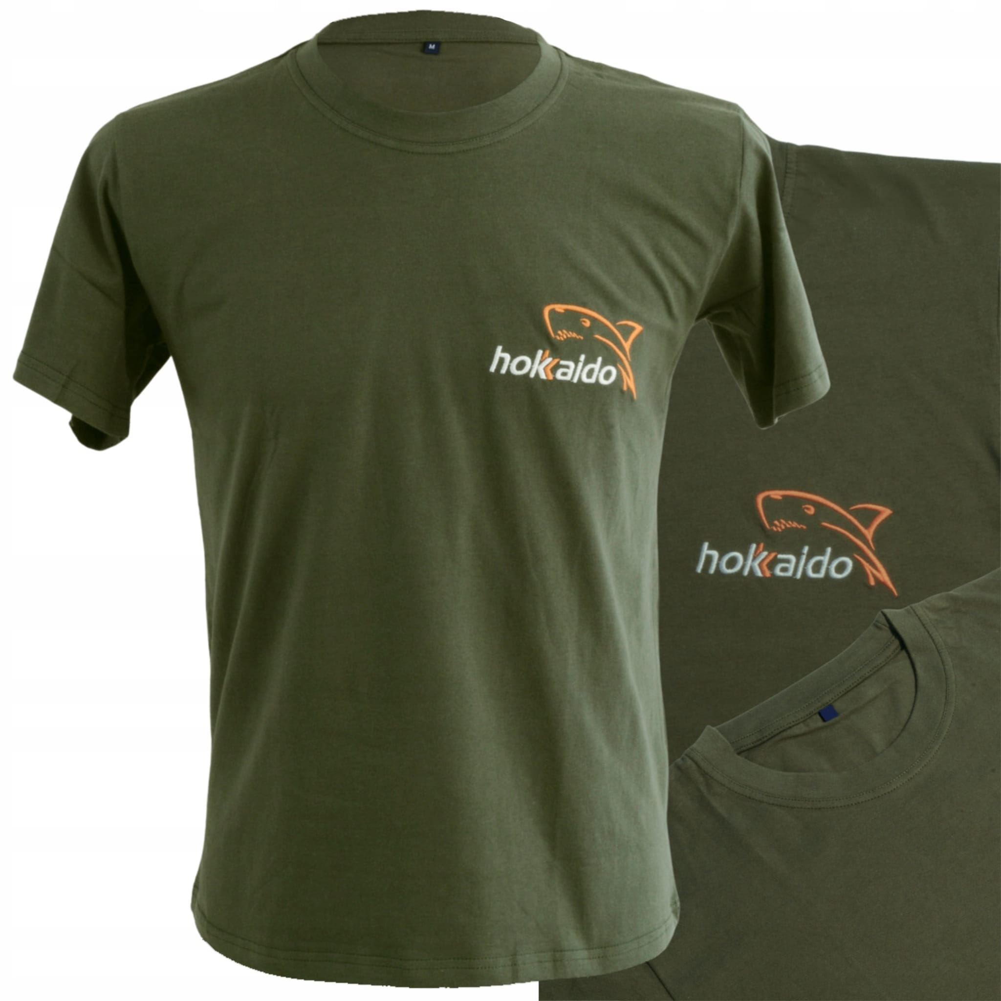 Rybářské polo tričko Hokkaido khaki – celkový pohled zepředu