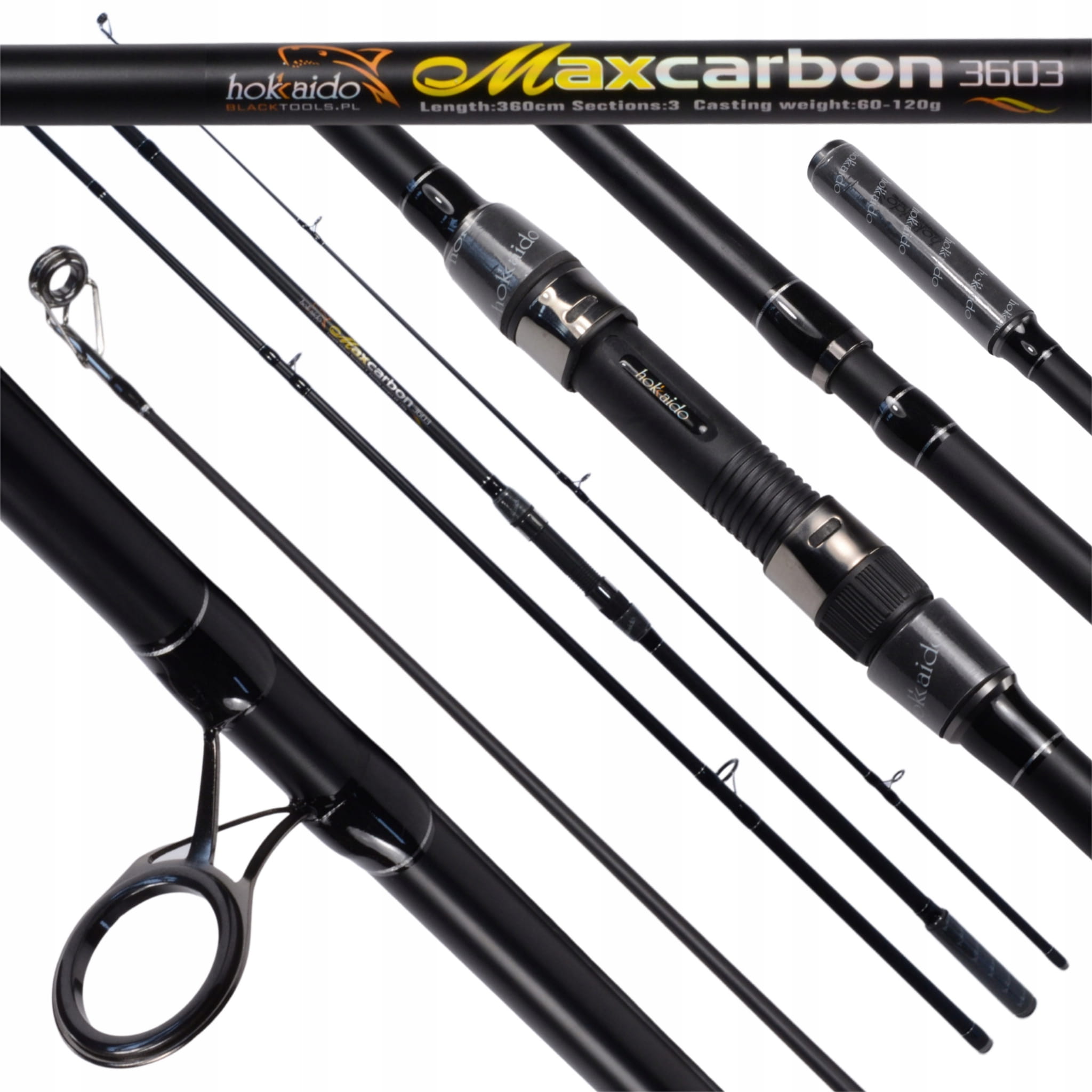 Hokkaido MaxCarbon Carp 3,6 m – celkový pohled na prut
