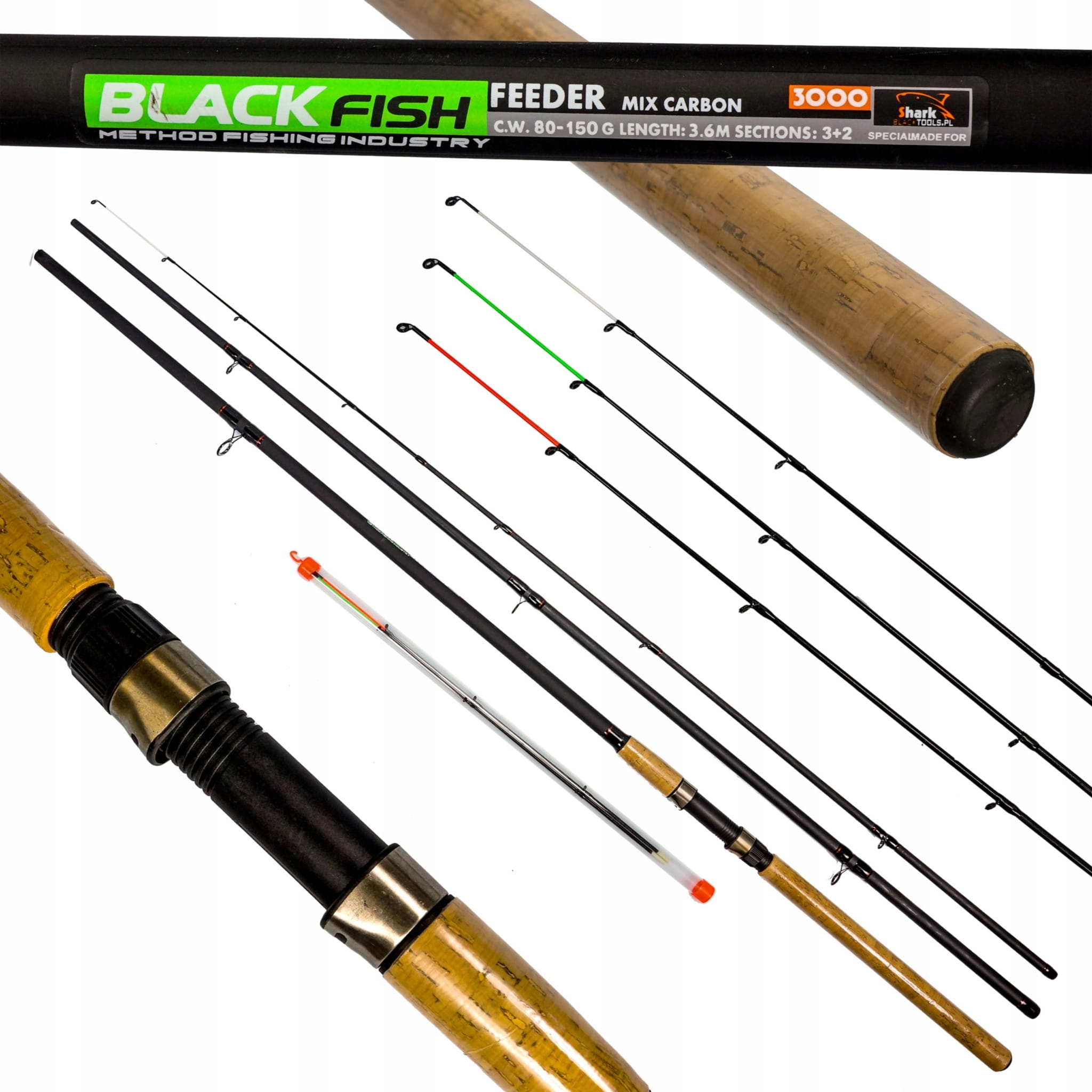 Hokkaido Black Fish feeder prut — celkový pohled