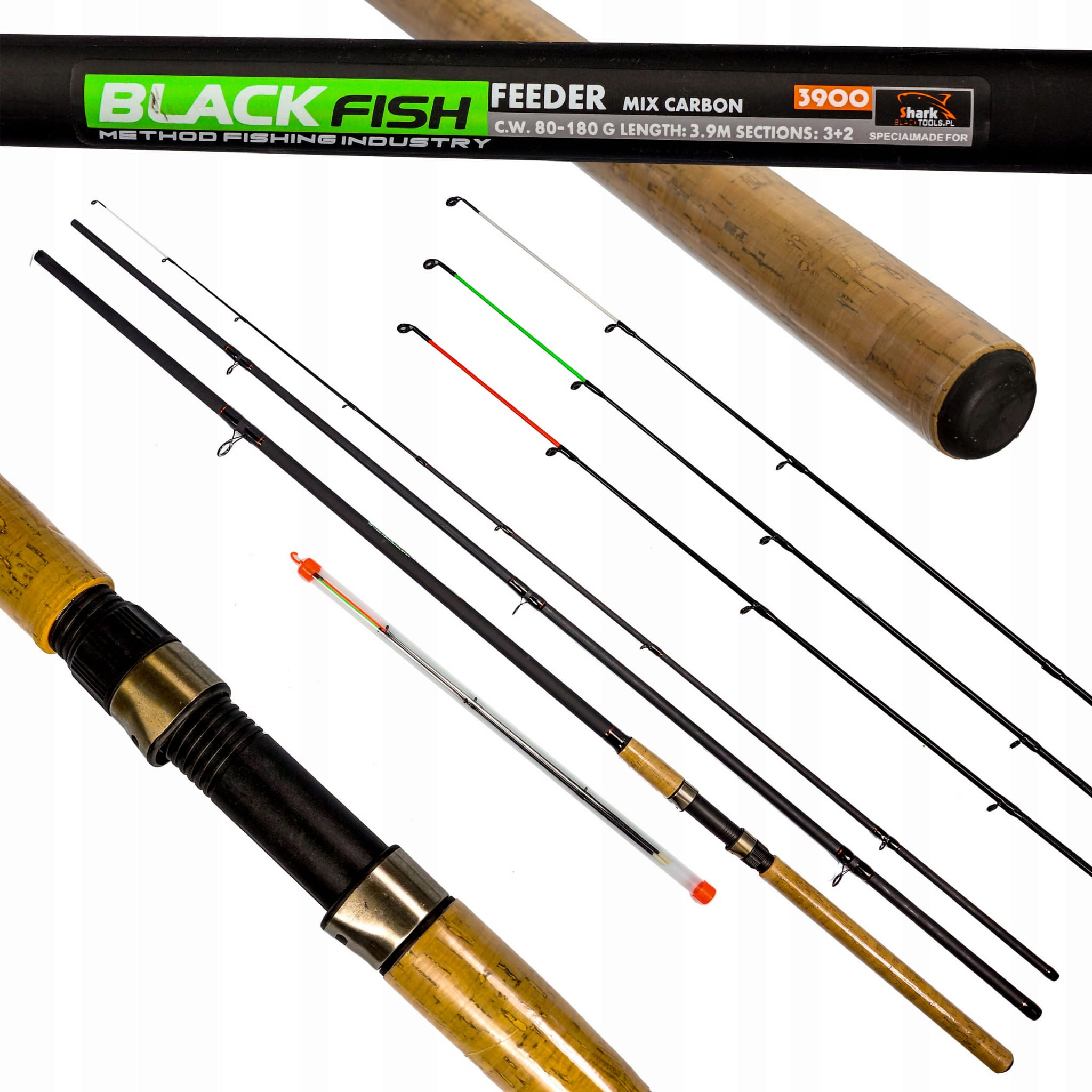 Feederový prut Hokkaido Black Fish 3,3 m — celkový pohled