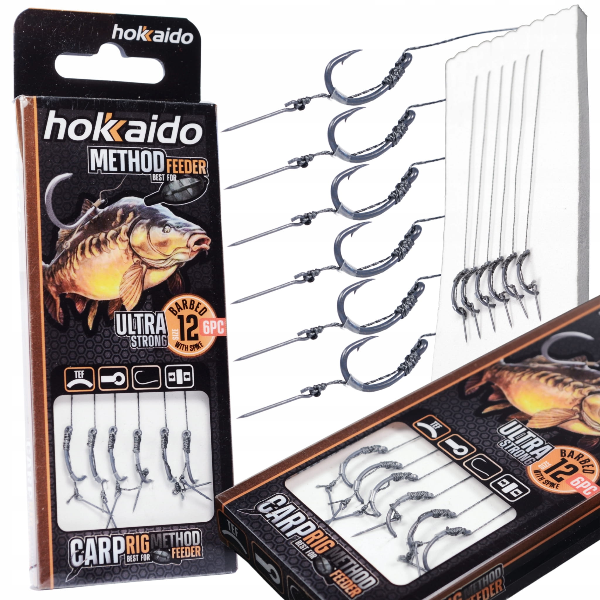 Hokkaido návazec háček 14 Method Feeder – detail háčku s jehlou