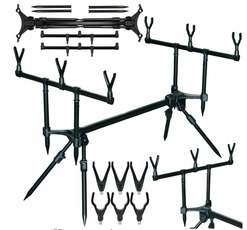 Kaprový stojan  Rod Pod – pro 3 pruty, stabilní konstrukce