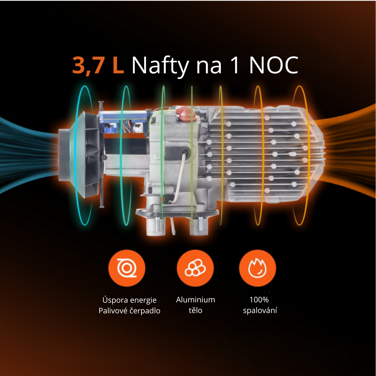 Konstrukce topení 9 kW