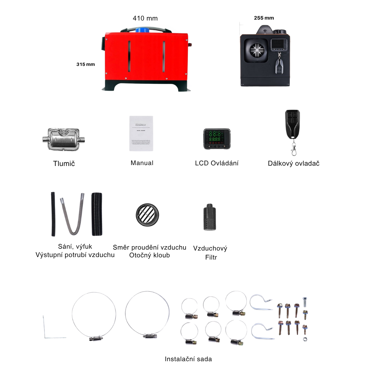 Obsah balení – přehled