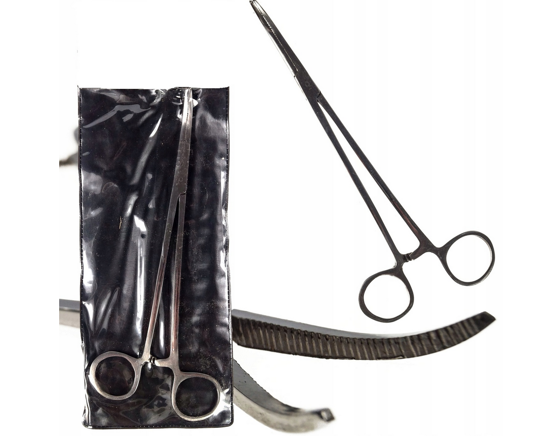 Peán zahnutý s vroubkovanými čelistmi 18cm W26509