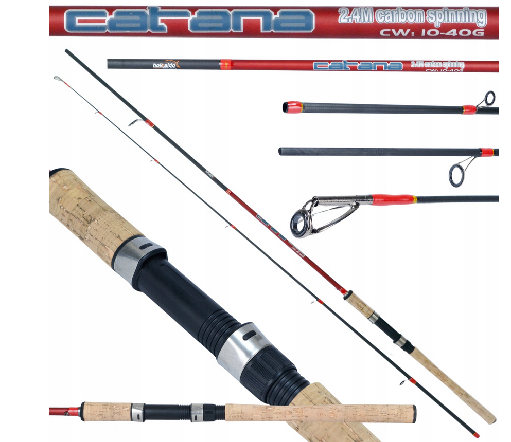 Rybářský prut na přívlač 2,4m 10-40g