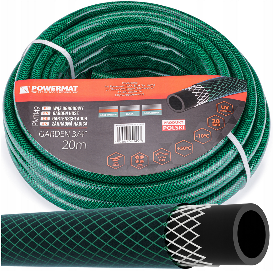 Zahradní hadice 3/4´´ 20m 3-vrstvá PM1149