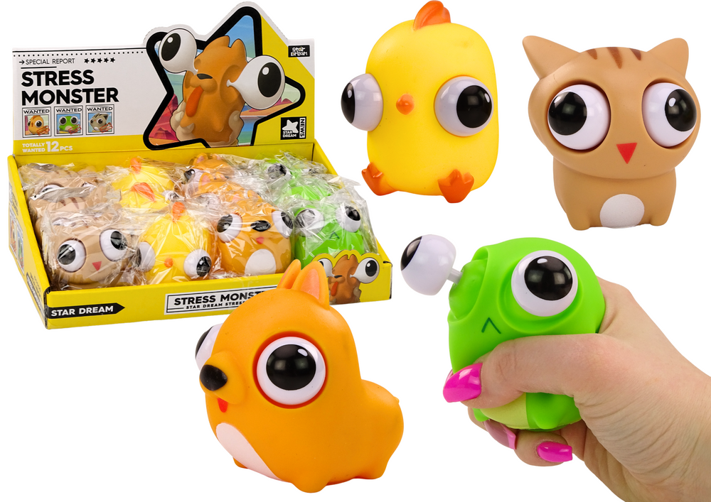 Antistresová hračka Happy Monster squishy MIX LEAN Toys