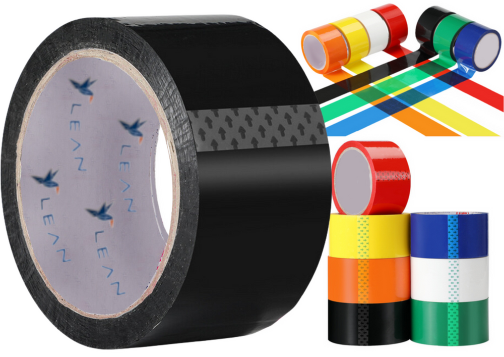 Čierna akrylová baliaca páska LEAN 48 mm × 50 m – profesionálna kvalita pre balenie a logistiku