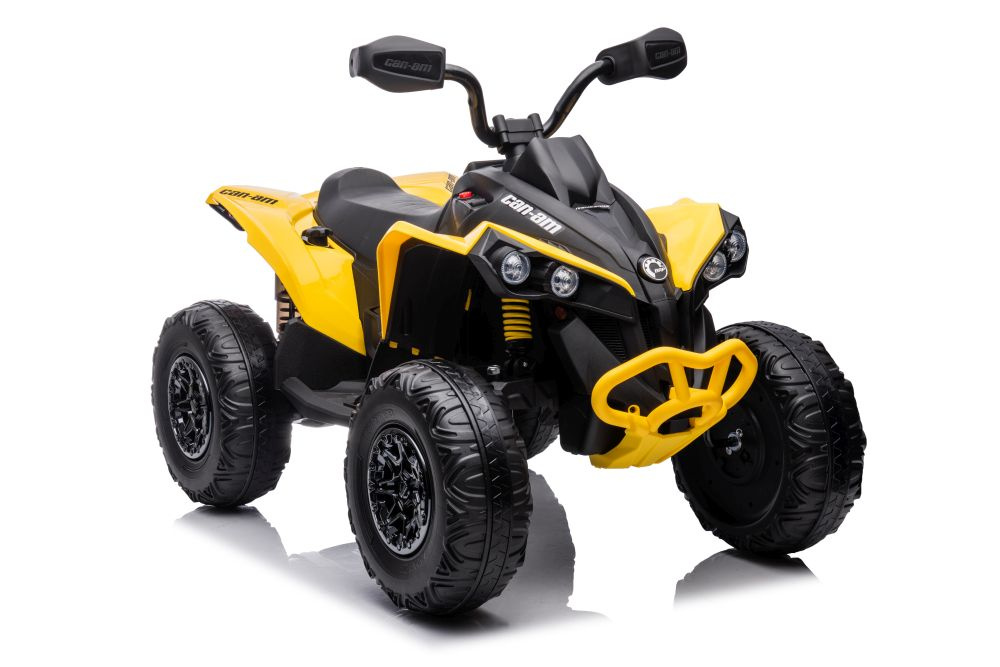 Dětská čtyřkolka CAN-AM Renegade žlutá na akumulátor LEAN CARS pro děti 3-8 let