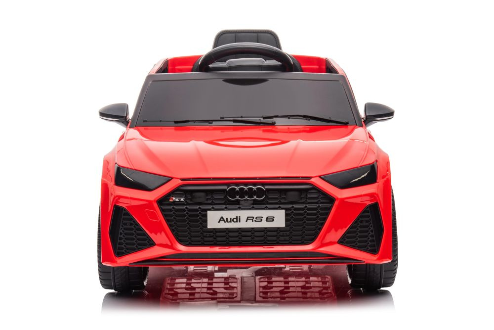 Elektrické auto Audi RS6 LEAN CARS BRD-2118 červené - 12V baterie s dálkovým ovládáním pro děti 3-8 let