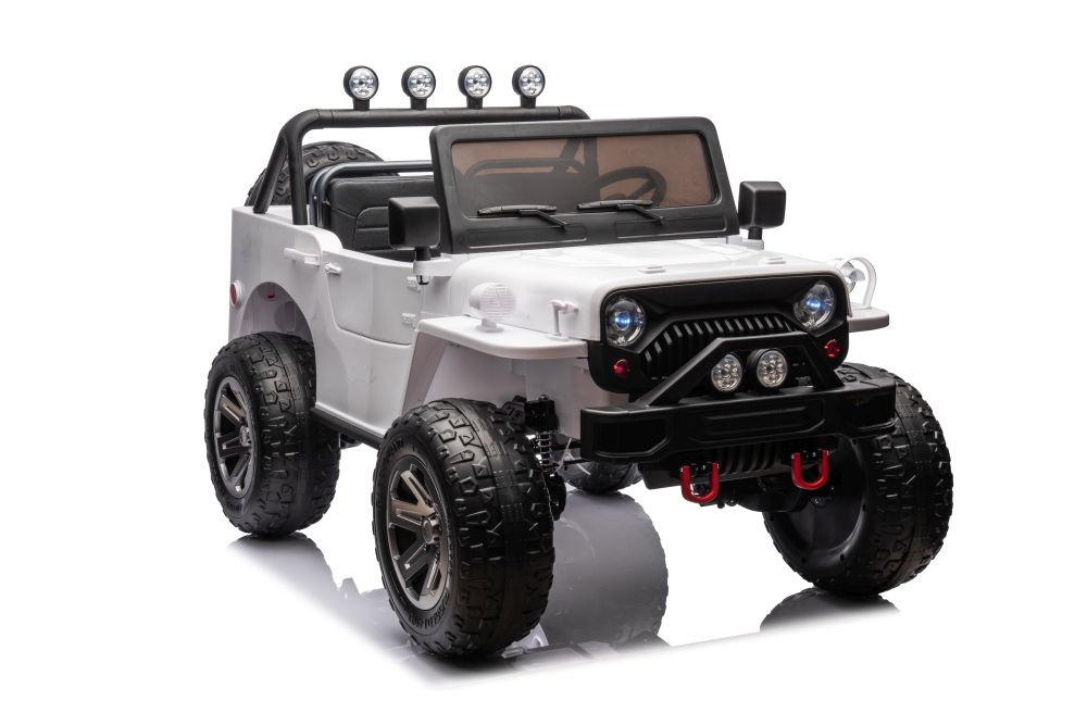 Dětské elektrické auto LEAN CARS JH-102 bílé 4x4 s pohonem všech kol