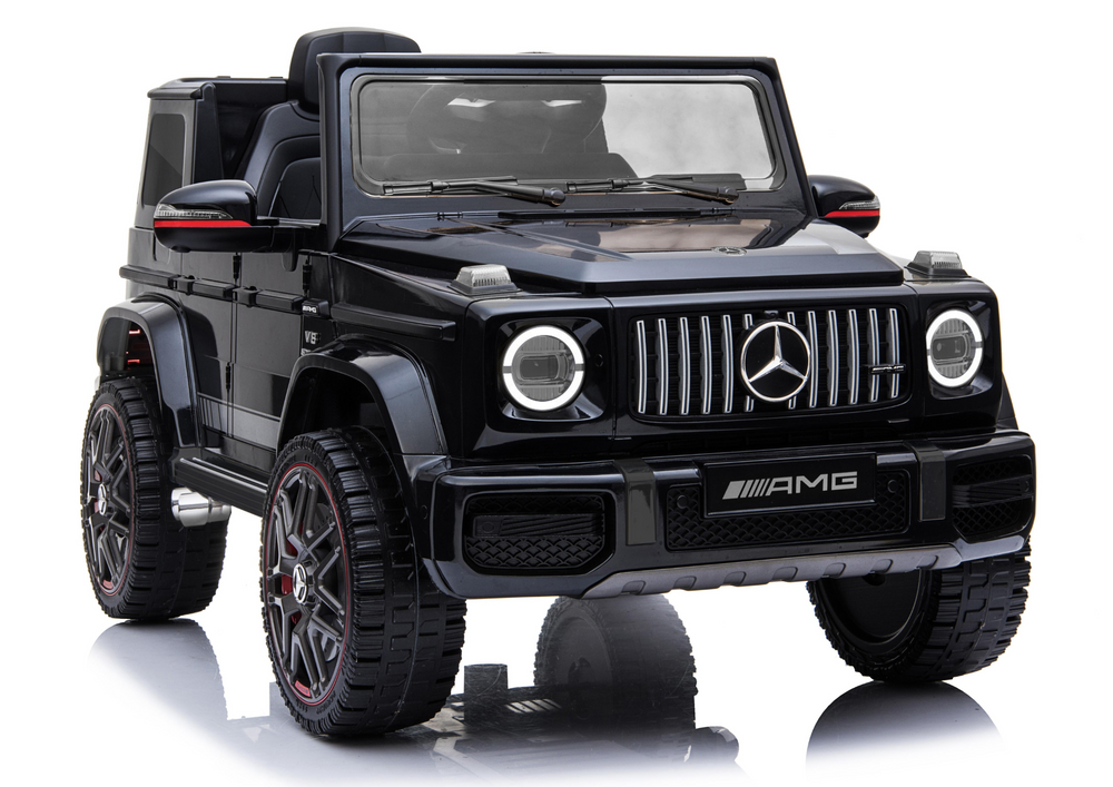 Dětské elektrické auto Mercedes G63 černé LEAN CARS BBH-0003 - realistický design a bezpečná jízda pro děti