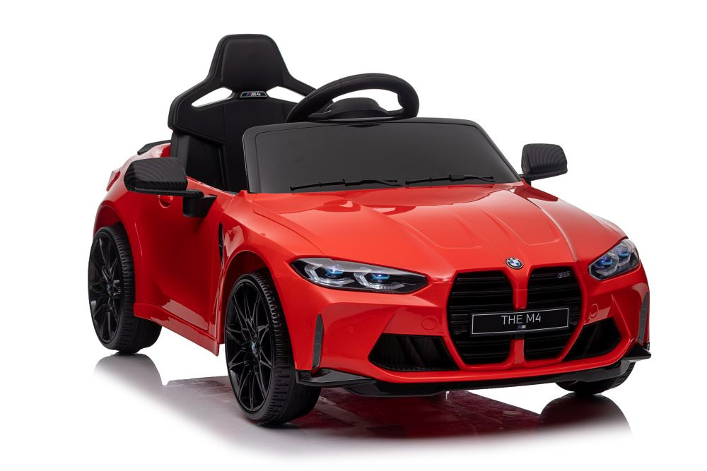 Dětské elektrické auto BMW M4 červené 12V s dálkovým ovládáním a LED světly