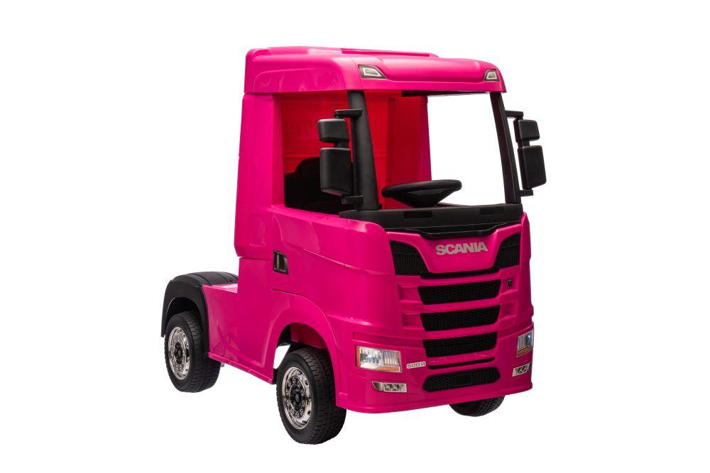 Detské elektrické autíčko Scania 500R HL698 4x4 ružové – LEAN CARS s diaľkovým ovládaním pre rodičov