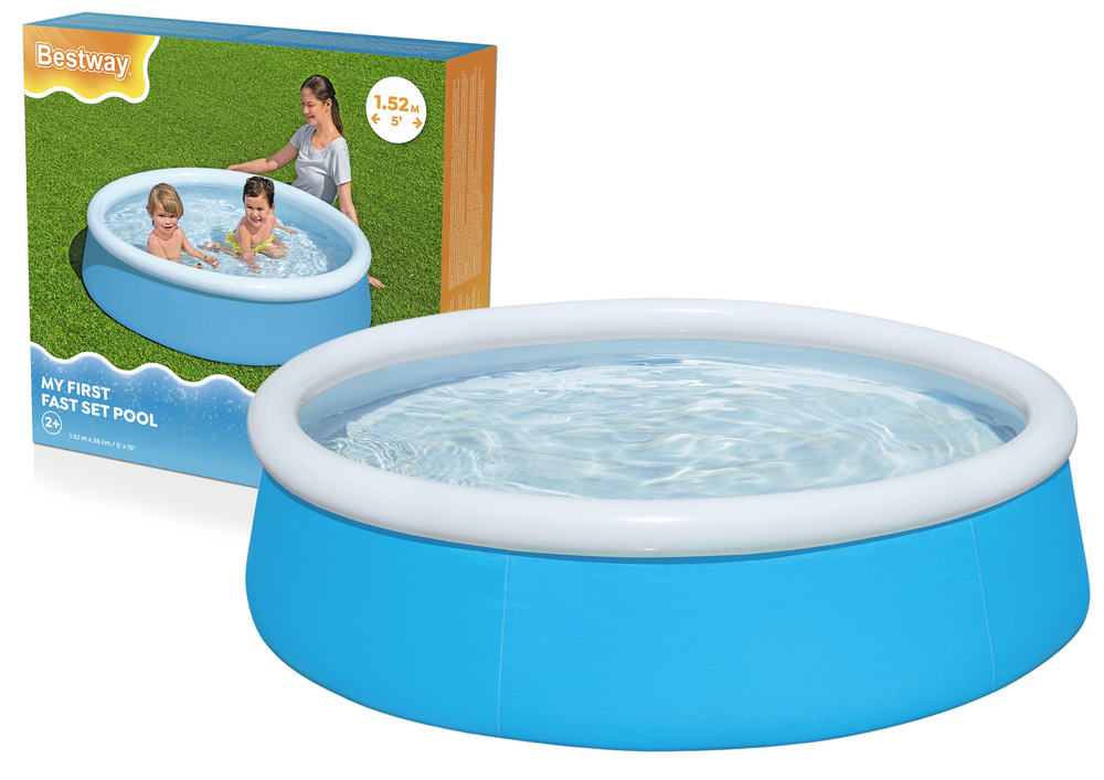 Nafukovací dětský bazén Bestway 152 cm × 38 cm - snadné nastavení pro zahradní zábavu