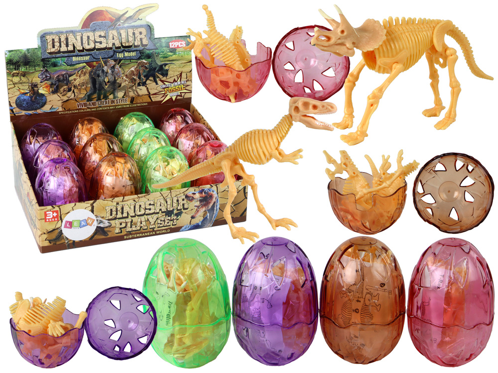 Dinosaurské Vajíčko s Otváratelnou Figurkou LEAN Toys 9 cm - Žltý Dinosaurus s CE Certifikáciou