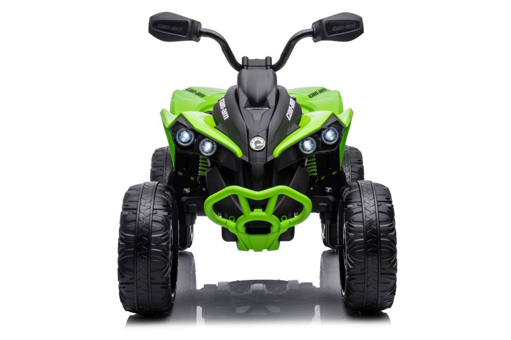 Elektrická čtyřkolka LEAN CARS CAN-AM Renegade 6V zelená s bezpečnostními pásy pro děti od 3 let