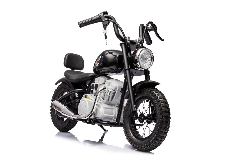 Detská elektrická motorku LEAN CARS A9902 36 V, motor 350 W, čierna – pre deti od 6 rokov, nosnosť 40 kg
