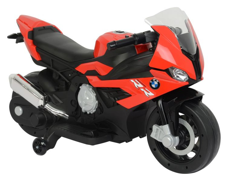 Elektrická motorka BMW S1000RR LEAN CARS červená – nosnosť až 30 kg, vek 3–8 rokov