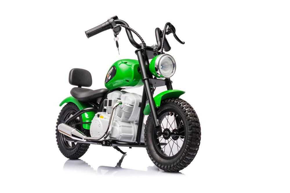 Elektrická motorka LEAN CARS A9902 36 V, zelená, motor 350 W, Li-Ion batéria, nosnosť 40 kg
