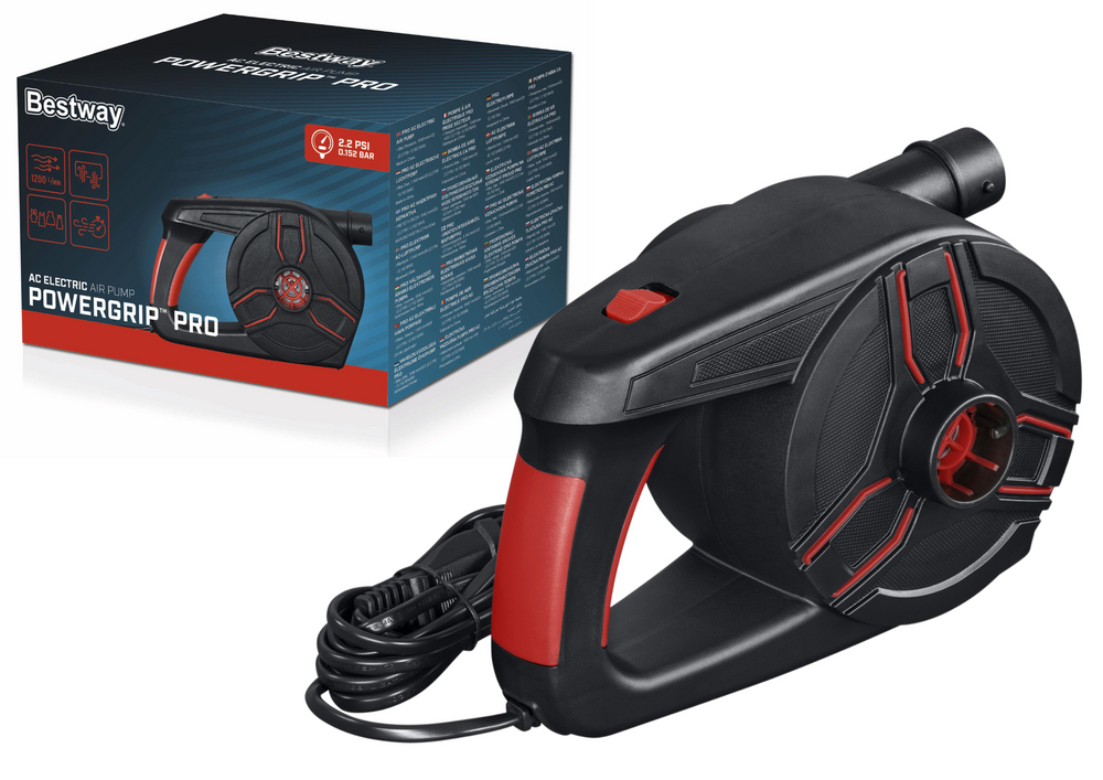 Elektrická pumpa do zásuvky Powergrip PRO Bestway 62247 – výkon 1200 l/min pre rýchle nafukovanie