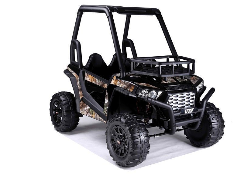 Elektrické autíčko Jeep JS360-1, čierne, 12 V – s diaľkovým ovládaním pre rodičov