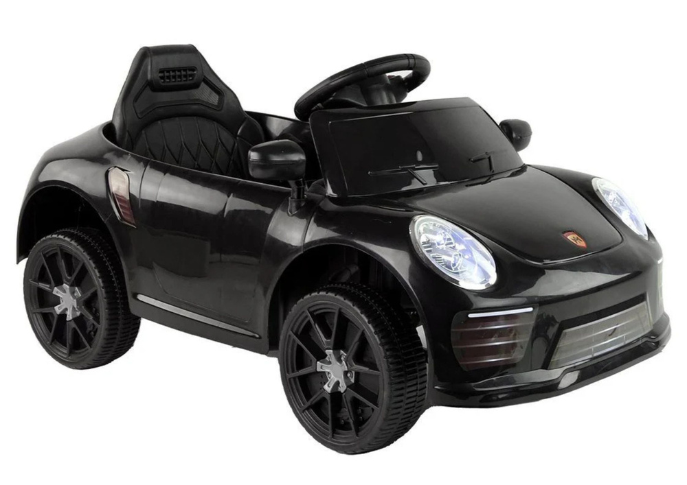 Elektrické autíčko LEAN CARS WMT-666, čierne, s diaľkovým ovládaním pre deti vo veku 3–8 rokov