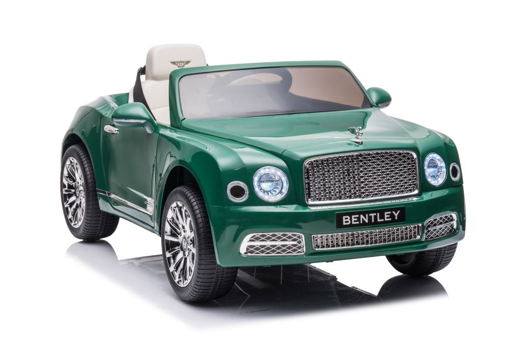 Elektrické auto Bentley Mulsanne zelené lakované LEAN CARS 12V s dálkovým ovládáním
