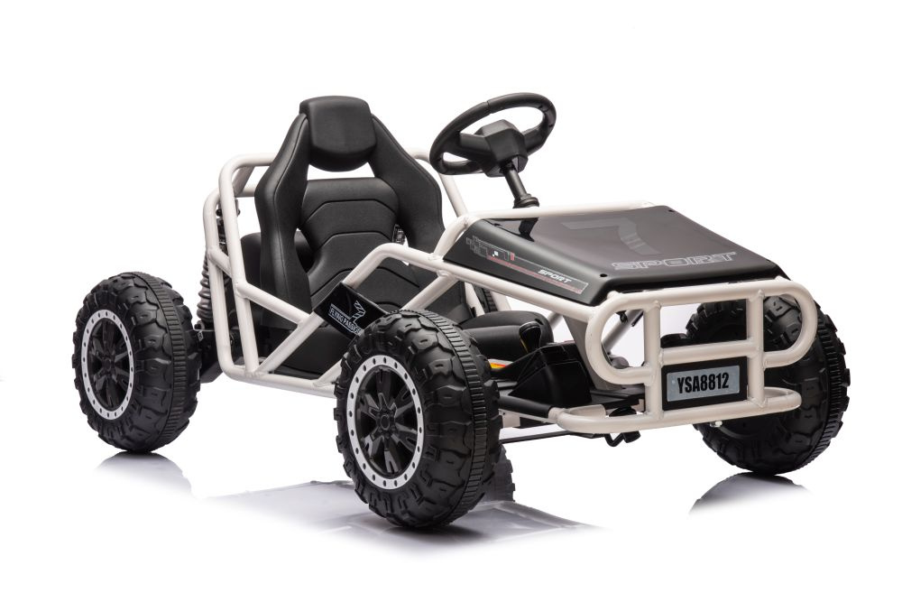 Elektrické Auto Buggy A8812 LEAN CARS 24V - černé dětské vozítko s dálkovým ovládáním