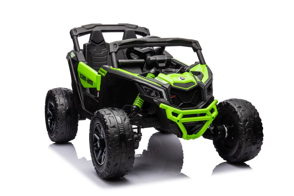 Elektrické autíčko Buggy Can-Am DK-CA003 LEAN CARS 24 V – zelené lakované, 4x motor 200 W, diaľkové ovládanie 2,4 GHz