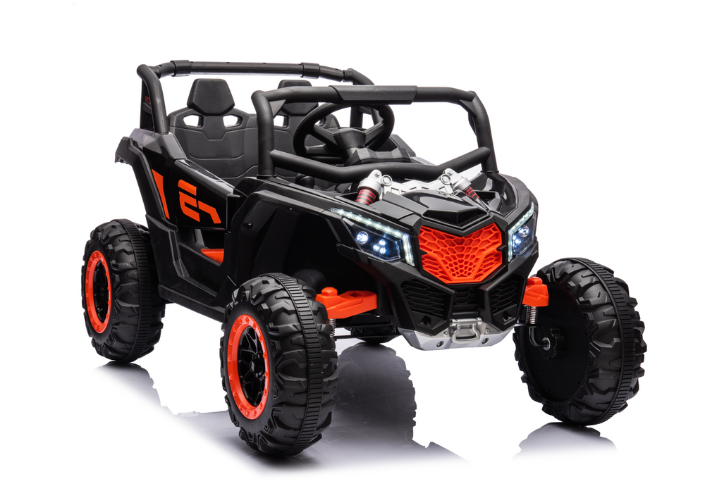 Elektrické Auto Buggy UTV NEL-901 Černé 4x4 LEAN CARS - pohon všech kol pro děti 3-8 let