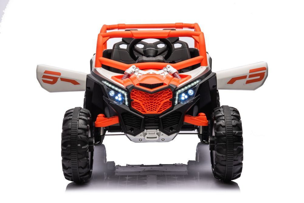 Elektrické auto Buggy UTV NEL-901 Oranžové 4x4 LEAN CARS - dětské vozítko s pohonem všech kol