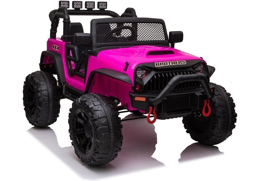 Elektrické autíčko Jeep JC666 ružové 12 V – detské autíčko LEAN CARS s diaľkovým ovládaním