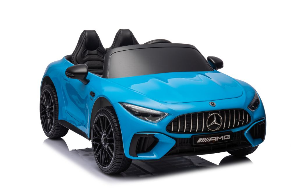 Elektrické auto Mercedes AMG SL63 modré lakované 12V pro děti 3-8 let s dálkovým ovládáním