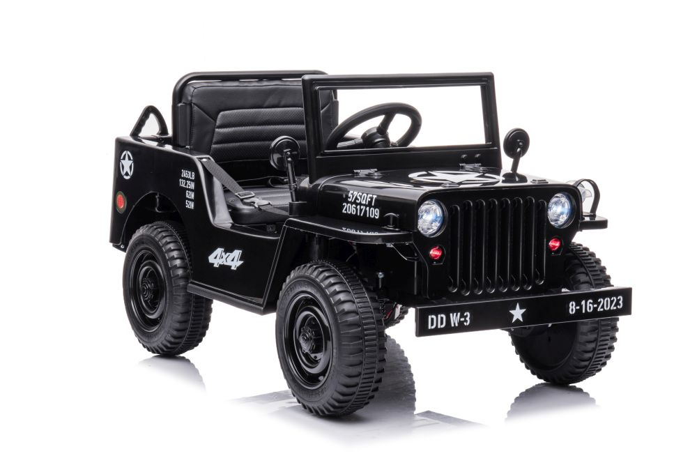 Elektrické Auto na Akumulátor LEAN CARS JH-103 Černé 4x4 - Dětské vozítko s dálkovým ovládáním