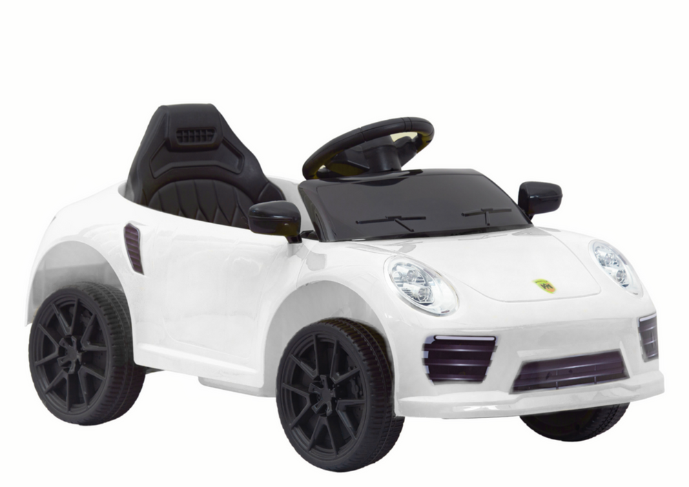 Elektrické autíčko LEAN CARS WMT-666 na akumulátor, biele – bezpečné detské autíčko s dlhou výdržou