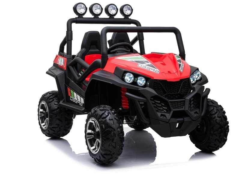 Elektrické autíčko Buggy S2588 LEAN CARS červené – 12 V, 4 motory, diaľkové ovládanie 2,4 GHz pre rodičov