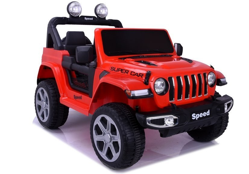 Elektrické autíčko LEAN CARS FT-938 4x4 červené – detské autíčko s pohonom všetkých kolies