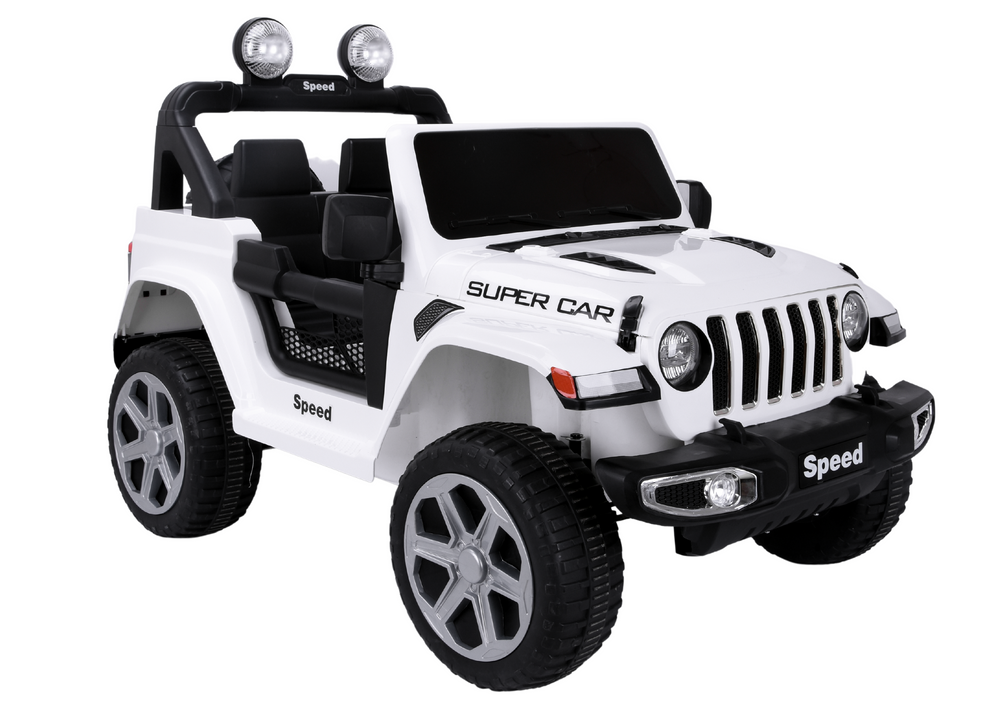 Elektrické vozítko LEAN CARS FT-938 4x4 bílé s dálkovým ovládáním pro děti 1-5 let