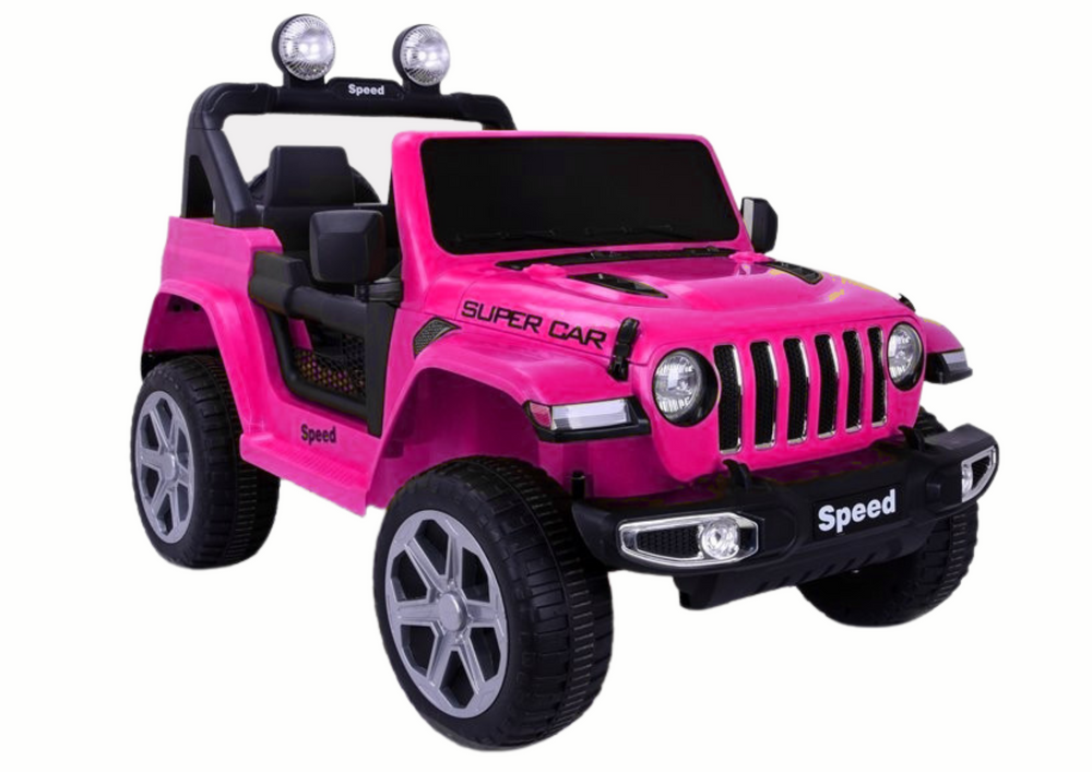 Elektrické autíčko LEAN CARS FT-938, ružové, s pohonom 4x4, pre dievčatá vo veku 3–8 rokov