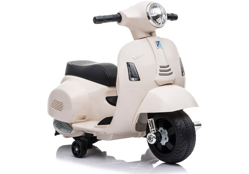 Elektrický skúter Vespa GTS 300 Mini biely LEAN CARS 6 V – diaľkové ovládanie pre rodičov