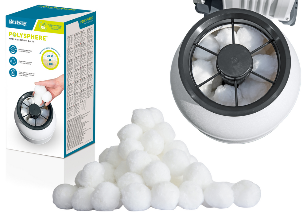 Filtrační kuličky Bestway Flowclear Polysphere 500g - náhrada za 18kg písku pro pískové filtry