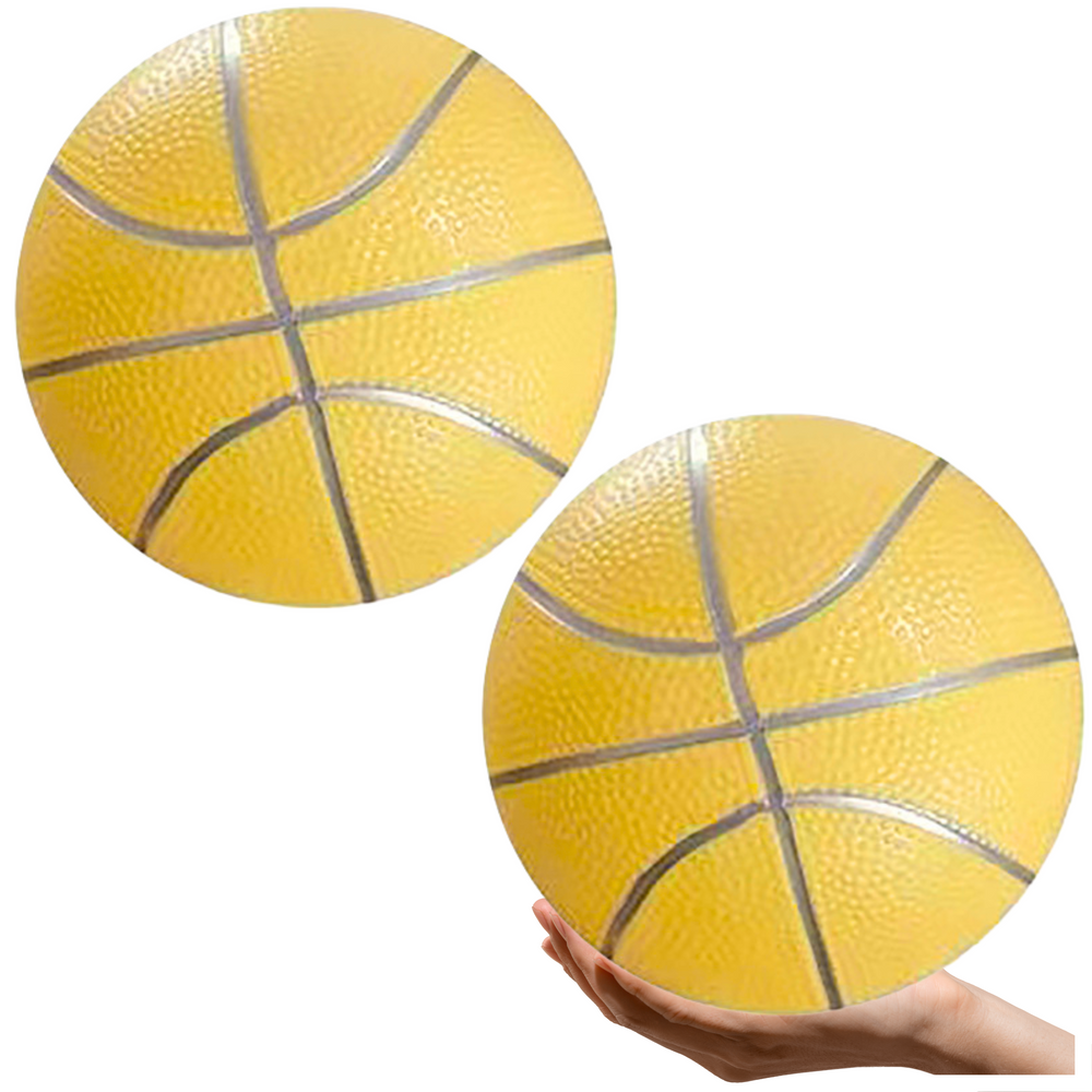 Gumová plážová lopta v pastelovo žltej farbe LEAN Toys, 20 cm, ľahká, pre deti aj dospelých
