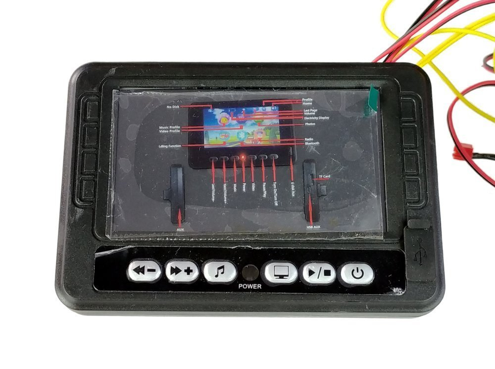 Hudobný LCD panel MP4 Range Rover LEAN CARS DK-RR999 s prehrávačom MP4 a napájaním 12 V