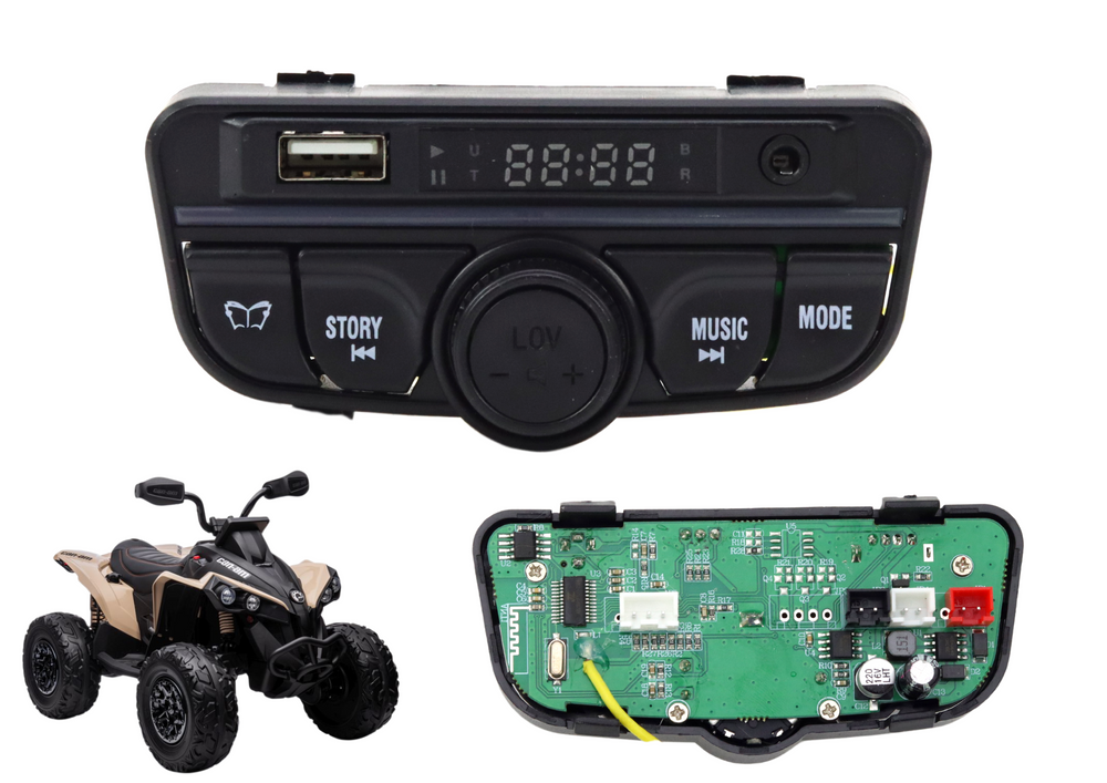 Hudobný panel 12 V LEAN CARS DK-CA002 – náhradný diel pre elektrické vozidlá