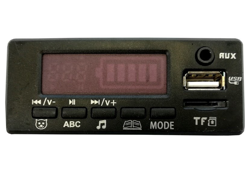 Hudobný panel LEAN CARS HP012 XMX608 12 V s FM rádiom a USB pre detské elektrické autíčka – zvuky, melódie a jednoduchá montáž