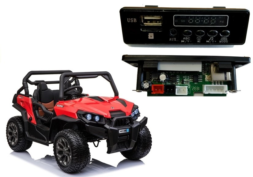 Hudobný panel LEAN CARS pre detské elektrické autíčka 12 V – kompatibilný náhradný diel WXE8988 BBH3688 XMX603