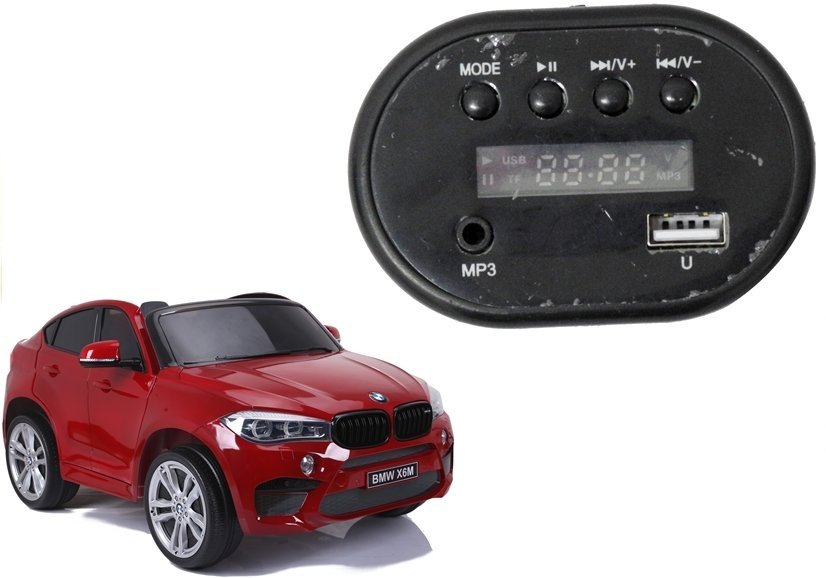 Hudobný panel BMW X6M LEAN CARS – interaktívny volant s realistickými zvukmi a hudbou pre elektrické vozidlá
